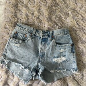 Distressed Denim Women Shorts